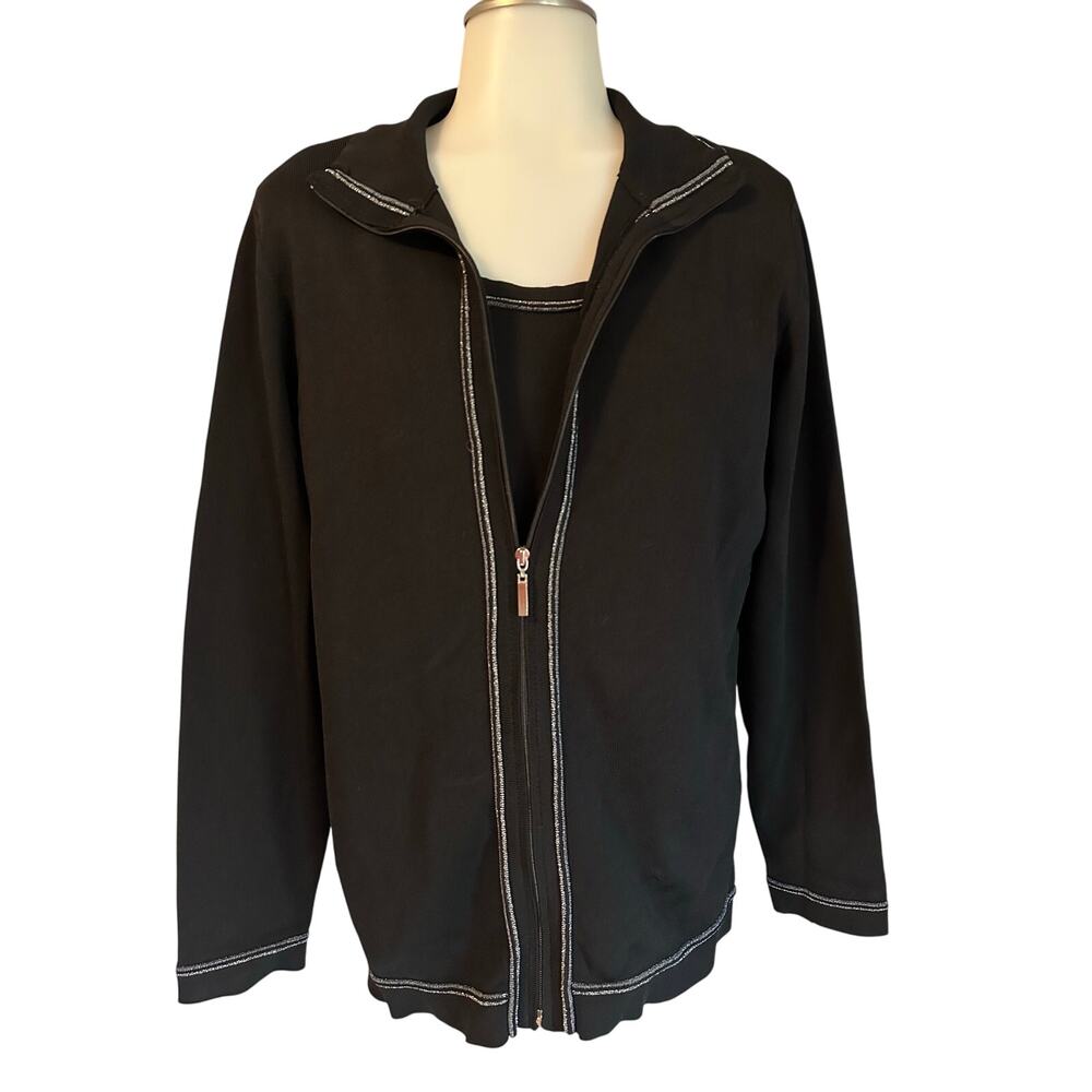 Chico’s Utility Zip Up Jacket With Matching Cami Tank Top Size 1 US 8